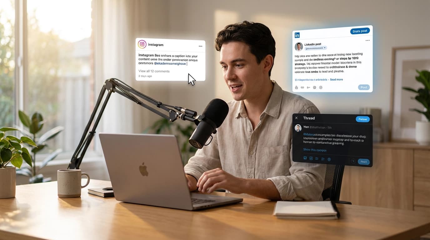 Social Media Content Creation: Dictate Captions & Posts That Sound Like You